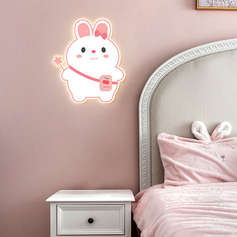 Creative Cartoon Rabbit Unicorn Kids LED Wall Sconce Lamp
