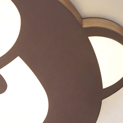 Childlike Cartoon Monkey Design LED Flush Mount Light