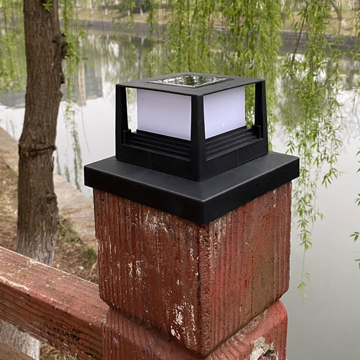 Outdoor Solar-Pfostenkopflicht Quadratisches Pfostenkopflicht Gartenlicht 