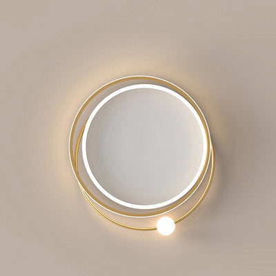 ضوء سقف دائري عصري إبداعي LED مثبت بشكل مسطح 