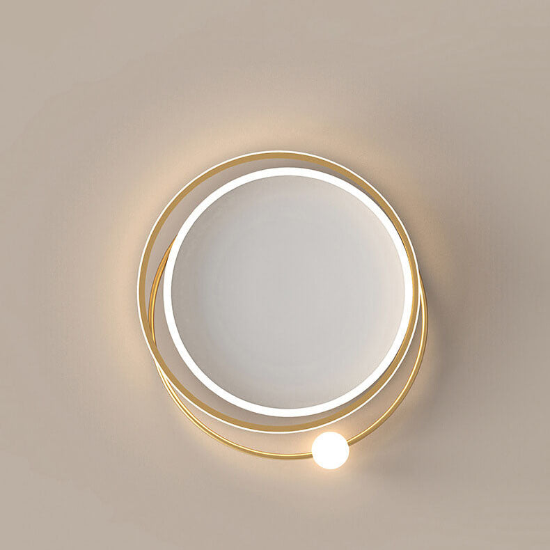 ضوء سقف دائري عصري إبداعي LED مثبت بشكل مسطح 