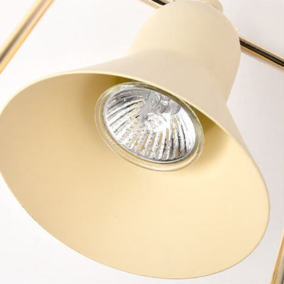 Lampe de table en cire fondue à 2 lumières avec abat-jour en marbre jaune moderne 