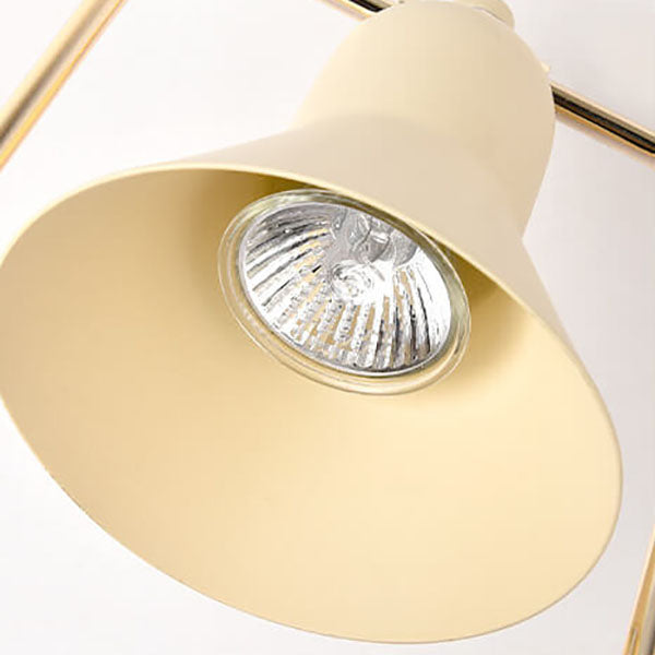 Lampe de table en cire fondue à 2 lumières avec abat-jour en marbre jaune moderne 