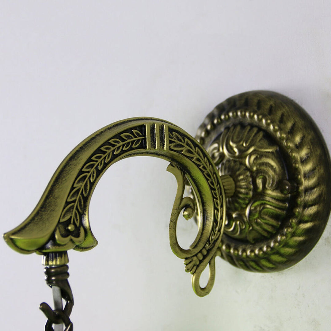 Lámpara de Aplique de Pared de 1 Luz de Vidrio Tiffany Vintage 