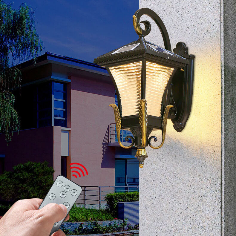 European-style Retro Aluminum Waterproof Outdoor 1-Light Wall Sconce Lamp