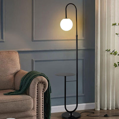 Nordic Minimalist Iron Marble  Table LED Standing Floor Lamp