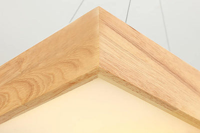 Modern Creative Solid Wood Several Squares LED Chandelier