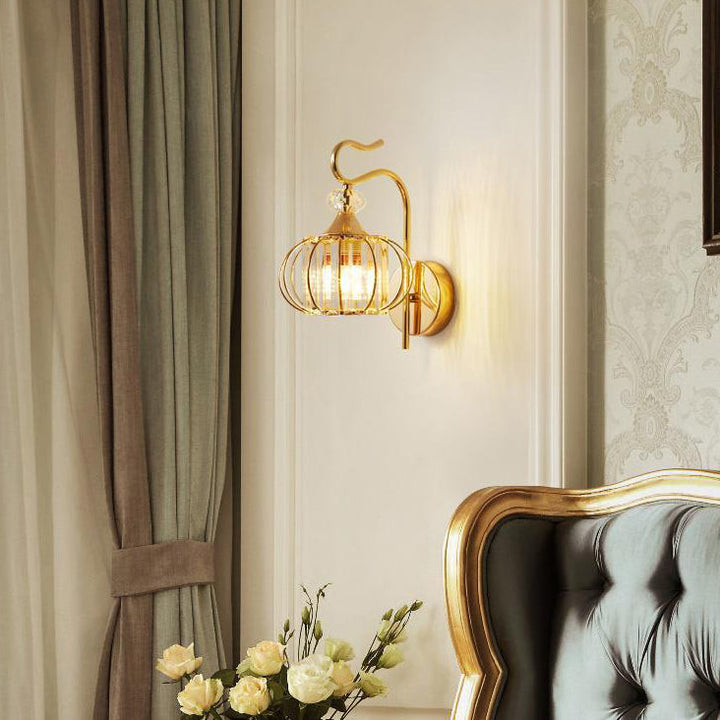 Applique Murale Moderne Minimaliste Ovale Cylindrique en Cristal à 1 Lumière pour Chambre 