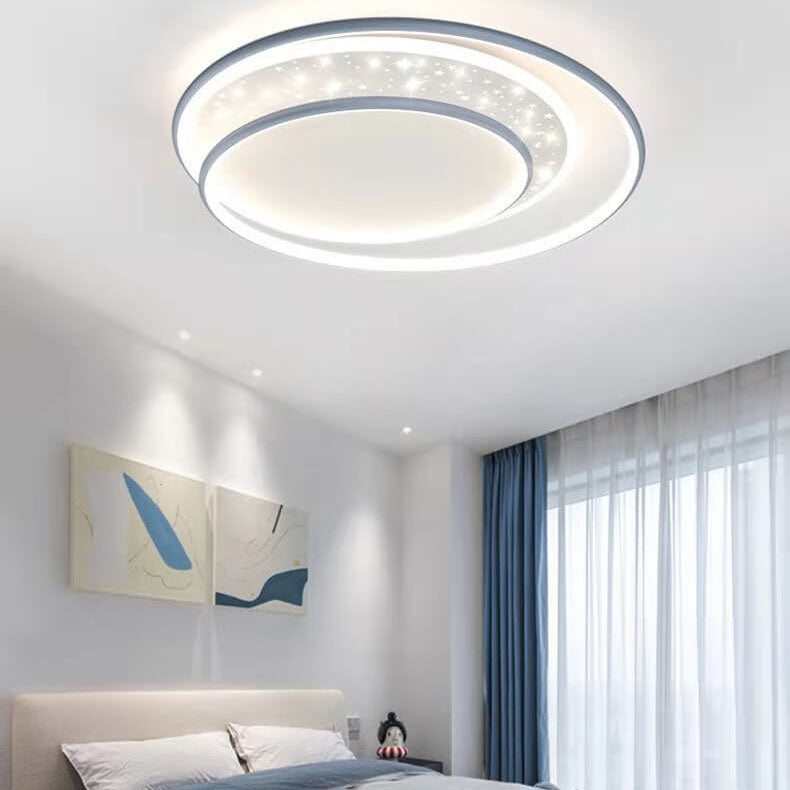 Éclairage encastré LED en aluminium et acrylique, étoile ronde pour enfants, moderne et créatif 