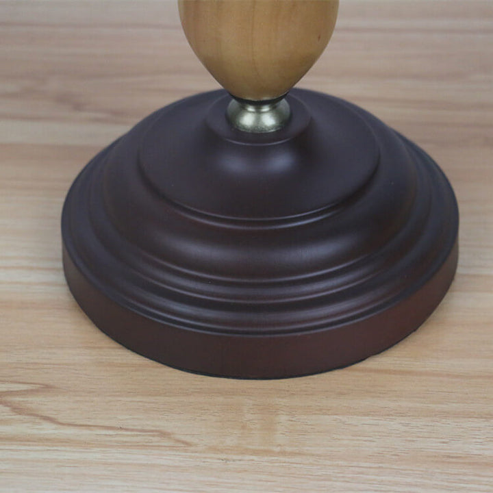 Lampe de table de banque vintage Tiffany Diamond Line en verre teinté à 1 lumière 