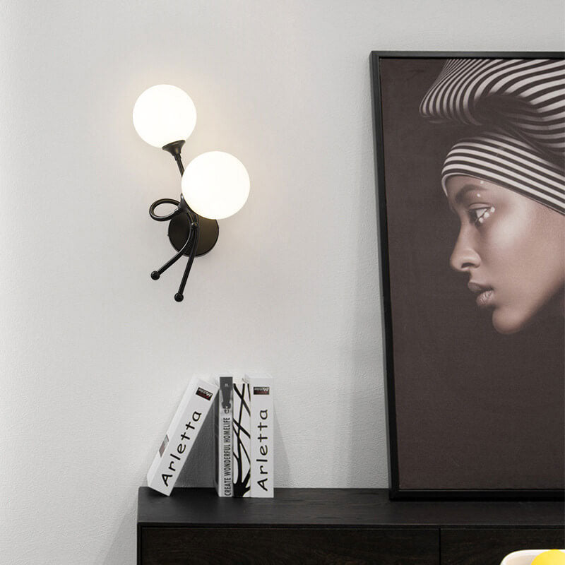 Modern Minimalist Knot Shape Design 2-Light Wall Sconce Lamp
