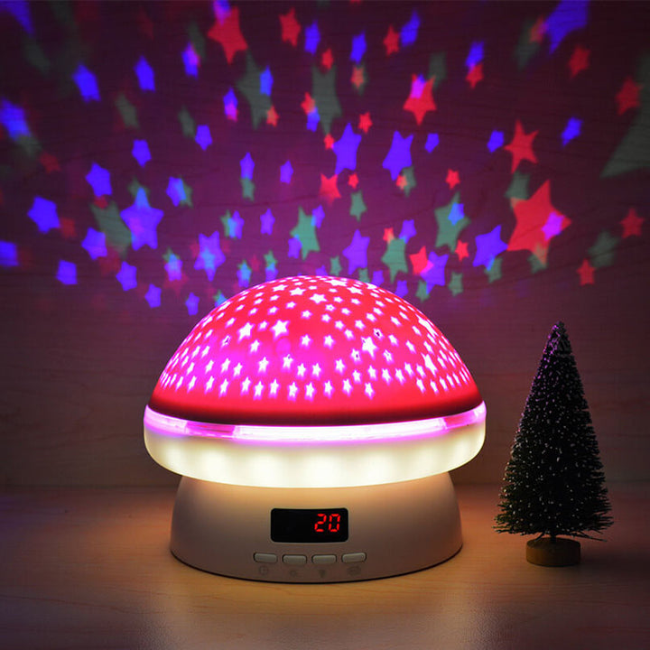 Veilleuse de Projection ABS moderne et créative en forme d'étoile de champignon 