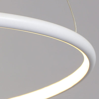 Modern Minimalist Round Iron LED Chandelier