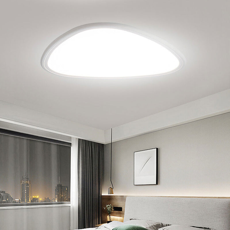 Modern Minimalist Aluminum Acrylic Round Triangle LED Flush Mount Ceiling Light