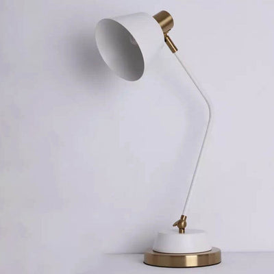 Moderne, minimalistische, einfarbige, 1-flammige Tischlampe aus Eisen