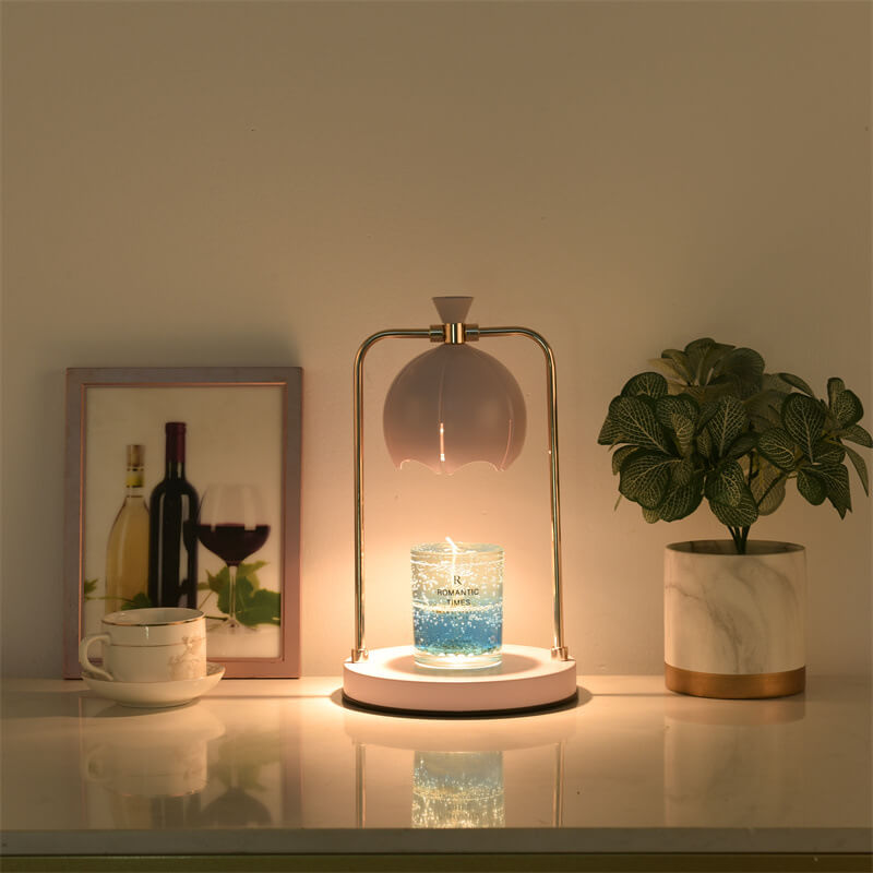 Modern Orchid Metal Aromatherapy Melting Wax 1-Light Table Lamp