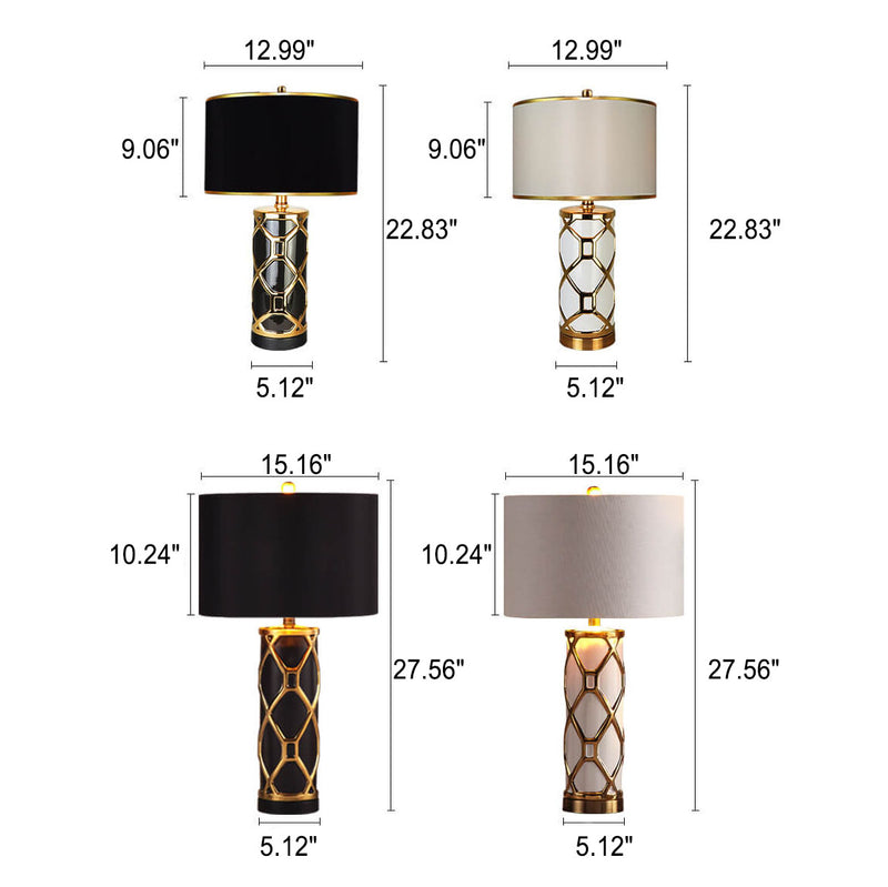 Nordic Light Luxus-Keramik-Tischlampe mit 1 Leuchte