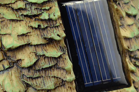 Luz de césped LED de paisaje de búho de resina solar para exteriores 