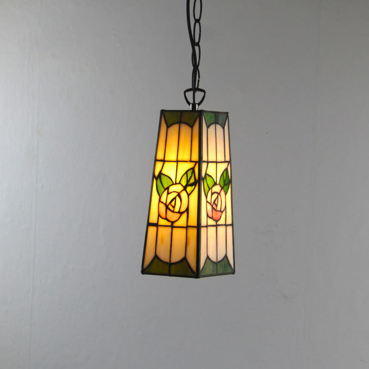 Nordic Vintage Tiffany Glaslegierung 1-Licht Pendelleuchte 