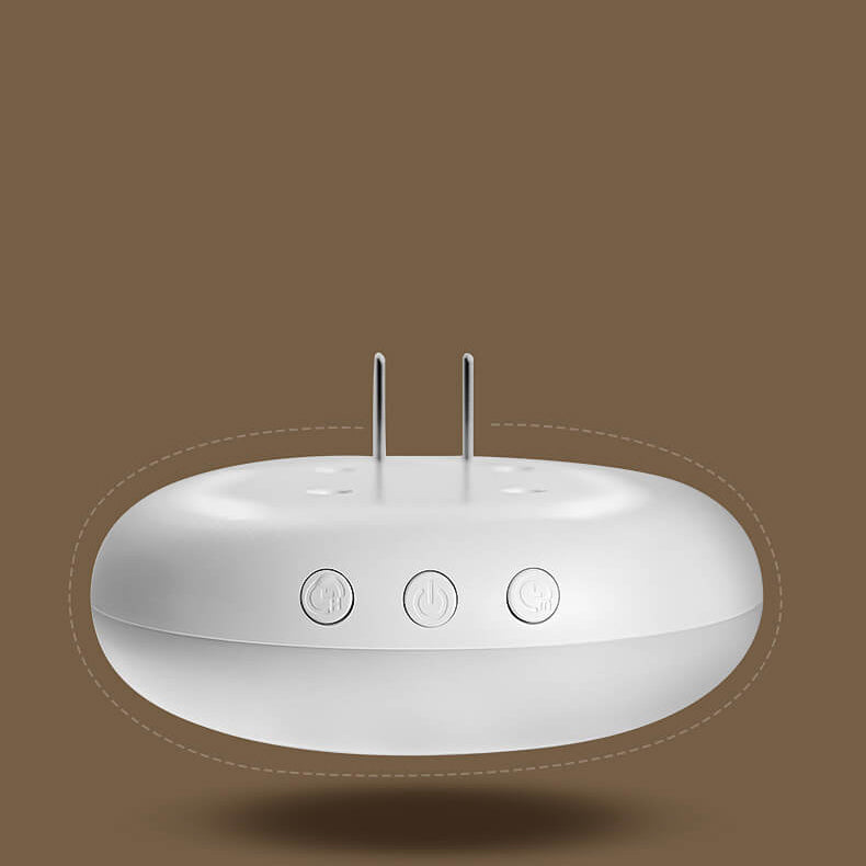 Round Remote Socket Clock LED Night Light Wall Sconce Lamp