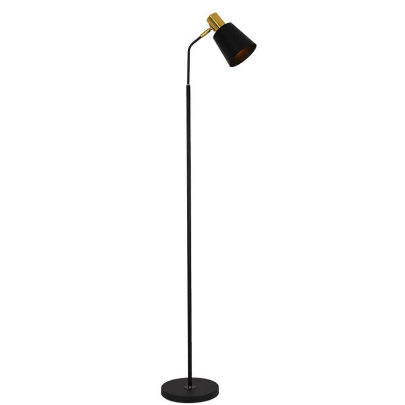 Nordic Minimalist Iron Cone Shade 1-Light Standing Floor Lamp