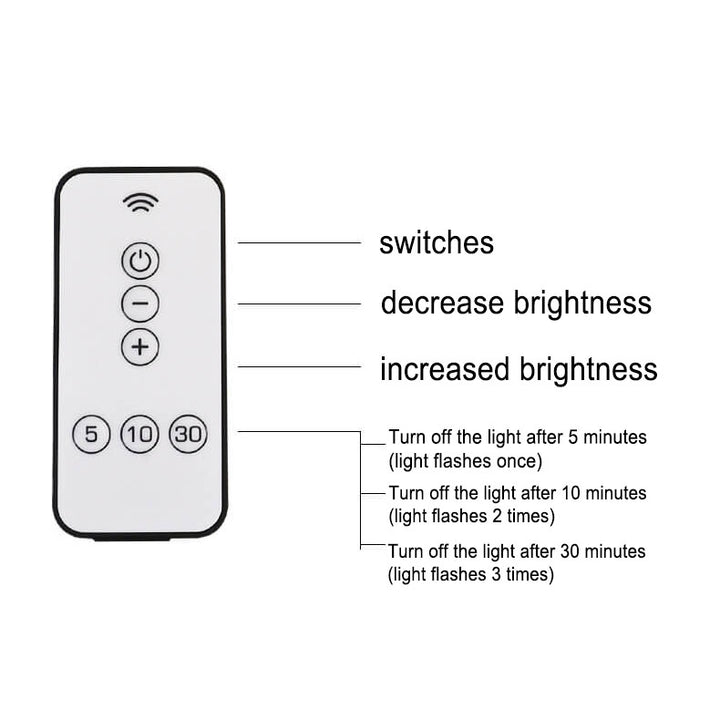 Moderne Pilz-Remote-Control-Touch-USB-Wiederaufladbare LED-Nachtlicht-Tischlampe in reinem Weiß 