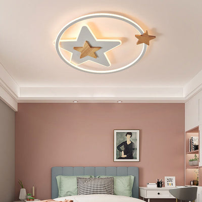Nordic Creative Starfish Circle LED Flush Mount Ceiling Light