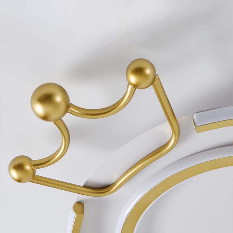 Moderne Luxus-Deckenleuchte mit runder LED-Deckenleuchte in Goldkrone 