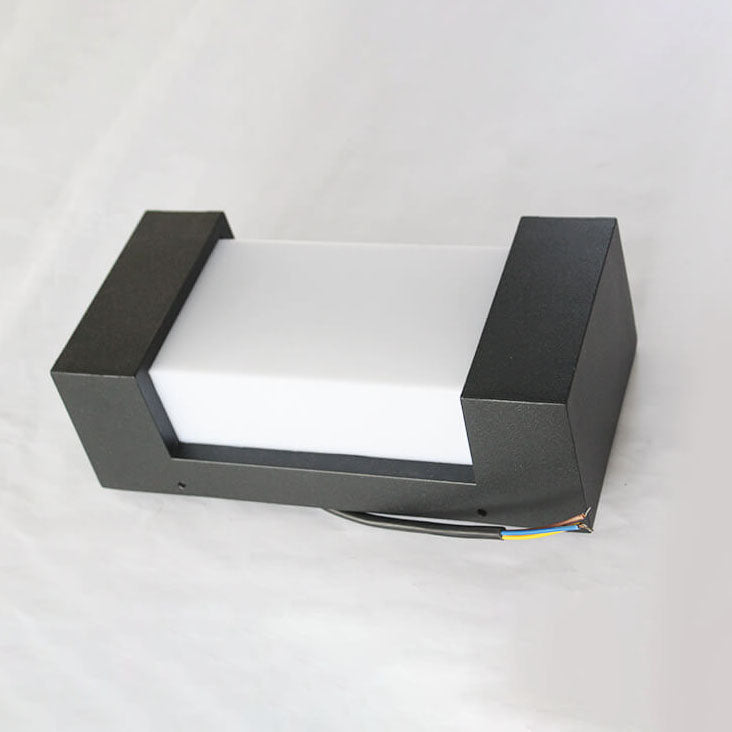 Applique murale LED étanche moderne simple carrée en acrylique pour l&