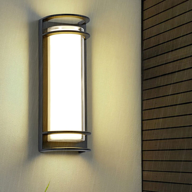 Modern Outdoor Column Waterproof LED Garden Wall Sconce Lamp