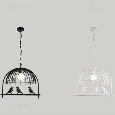 Modern Creative Bird Cage 1-Light Pendant Light