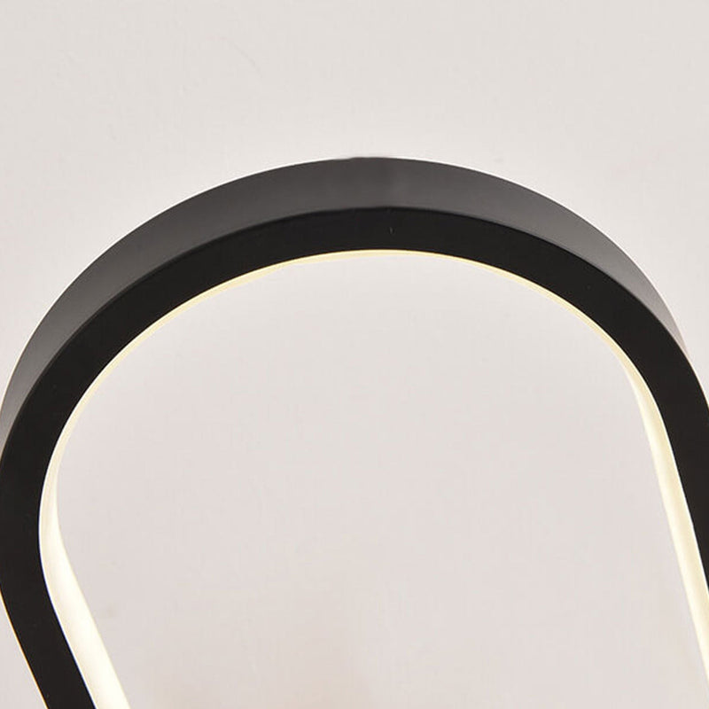 مصباح طاولة LED ليلي بسيط إبداعي بشكل بيضاوي USB 
