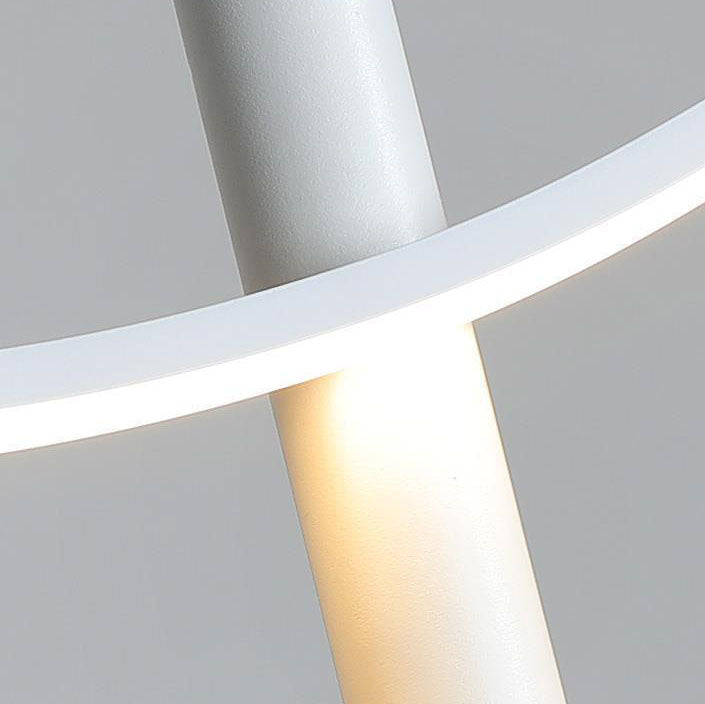 Moderne minimalistische geometrische Aluminium gewellte Linie LED Insel Licht Scheinwerfer Kronleuchter für Wohnzimmer 
