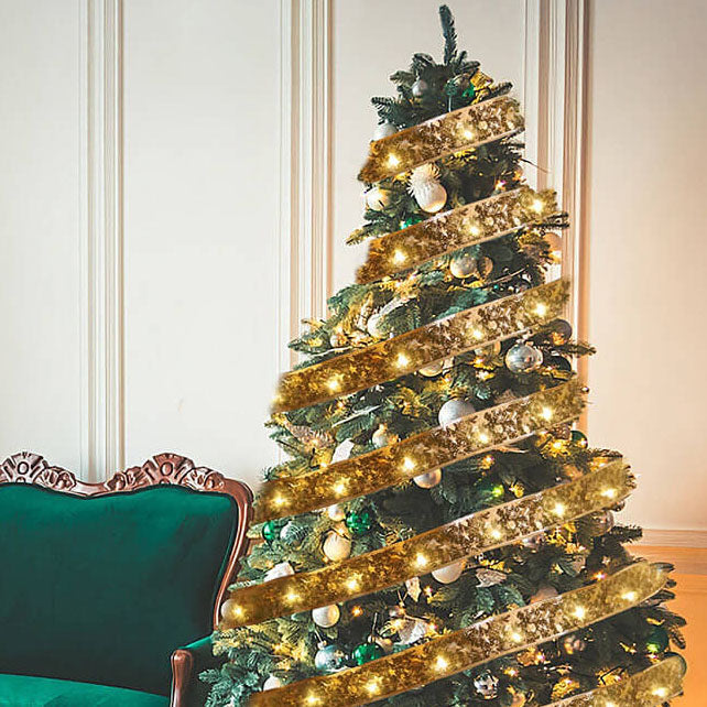 Lumières LED de Noël en fil de cuivre Rubans lumineux Nœud papillon Rubans lumineux Guirlande Accessoires Lumières décoratives 