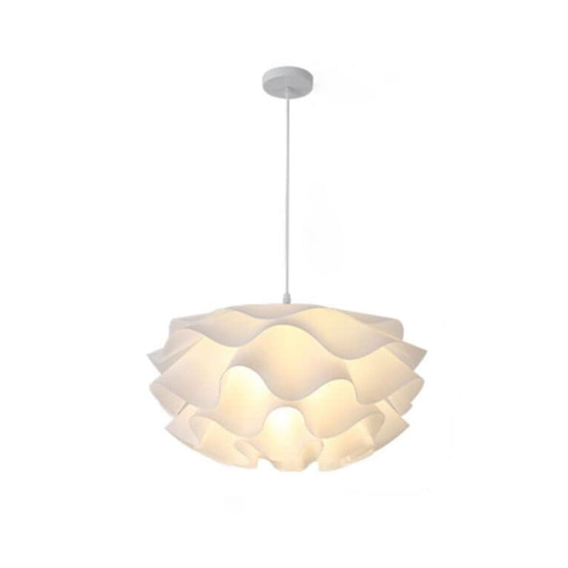 Moderno minimalista floral pétalo colgante de acrílico de múltiples capas con 1 luz 