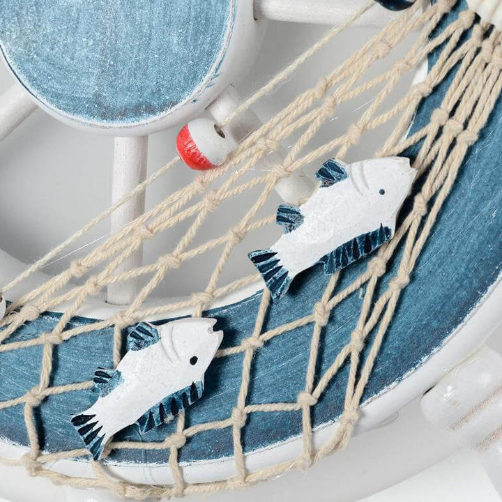 Applique murale LED pour enfants en résine avec gouvernail créatif de dessin animé 