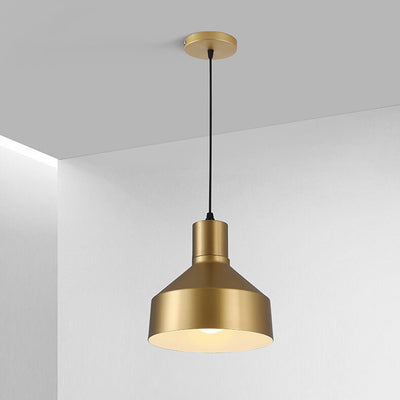 Nordic Minimalist Alloy Dome 1-Light Pendant Light