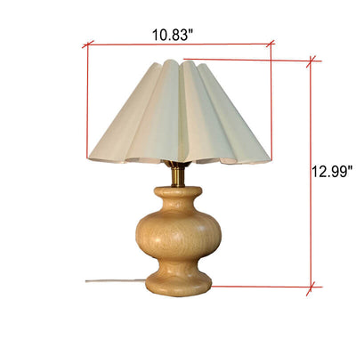 Lampe de Table 1 Lumière en Tissu en Forme de Demi-cercle Minimaliste Japonais 