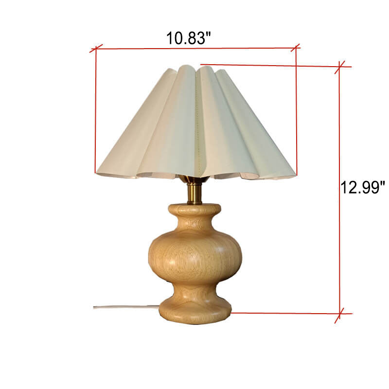 Lampe de Table 1 Lumière en Tissu en Forme de Demi-cercle Minimaliste Japonais 