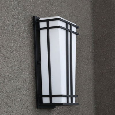 New Chinese Waterproof Wedge Design 1-Light Outdoor Wall Sconce Lamp