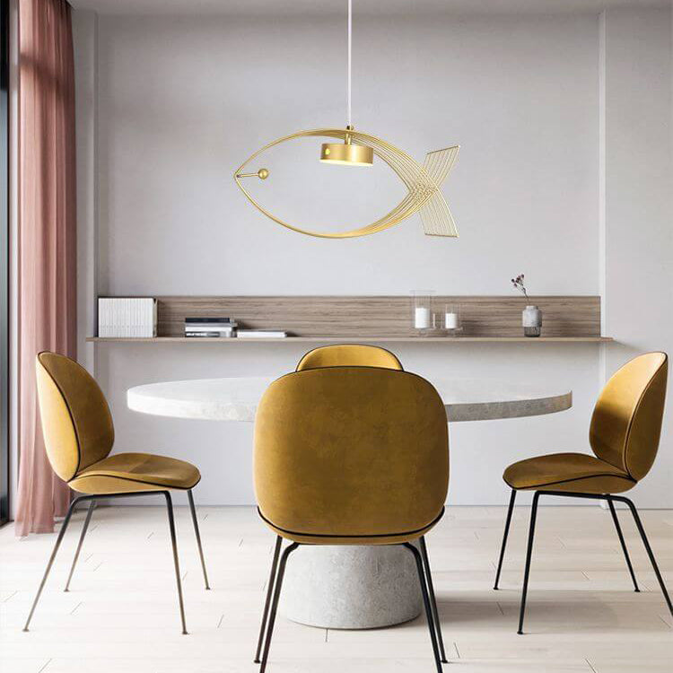 Moderner Acryl Fisch Kreatives Design LED Kronleuchter 