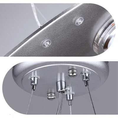 ثريا أطفال LED على شكل طبق طائر كرتوني مبتكر 