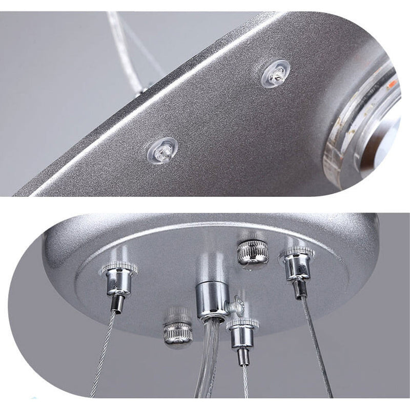 ثريا أطفال LED على شكل طبق طائر كرتوني مبتكر 