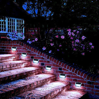 Solar wasserdichtes Stereo-Dreieck-Design LED Outdoor-Gang-Treppenlicht 