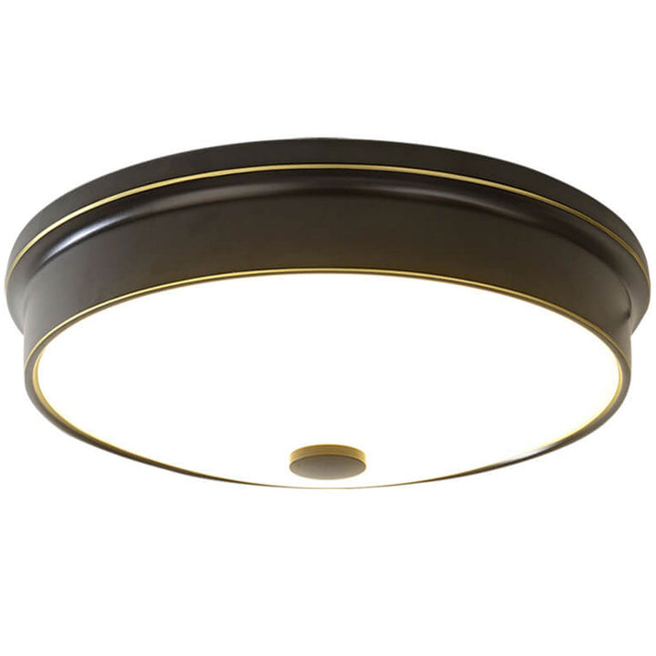 Vintage Luxus Runde Glas LED Deckenleuchte 