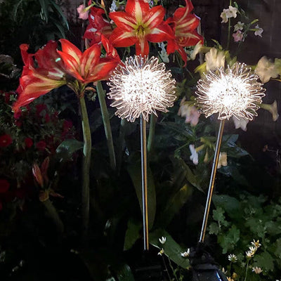 Solar-Löwenzahn-Aluminiumdraht-Kugel-Licht-LED im Freien wasserdichtes leuchtendes Garten-Einsatz-Boden-Landschaftslicht 