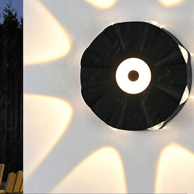 Applique murale LED étanche en aluminium rond moderne et créatif pour l'extérieur 