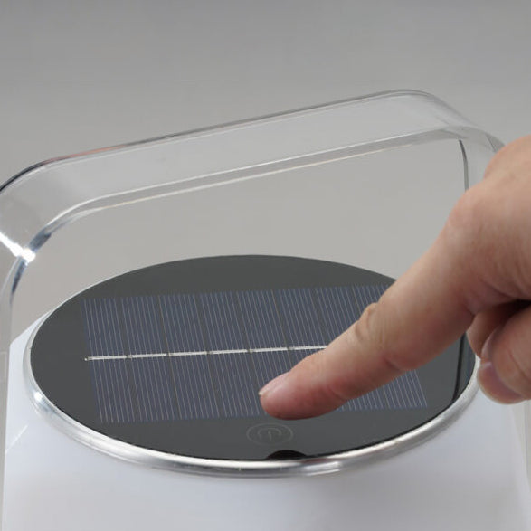 Lumière de camping portable à LED avec télécommande solaire de simplicité contemporaine pour patio extérieur 