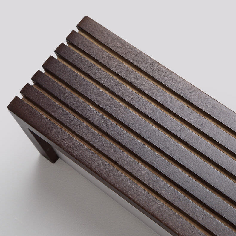 Moderne chinesische Walnuss Quadrat Bar Eitelkeit LED Wandleuchte 