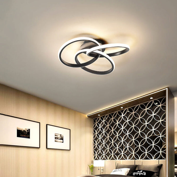 Nordic Light Luxus Ring Gestaffeltes Überlappungsdesign LED-Deckenleuchte 
